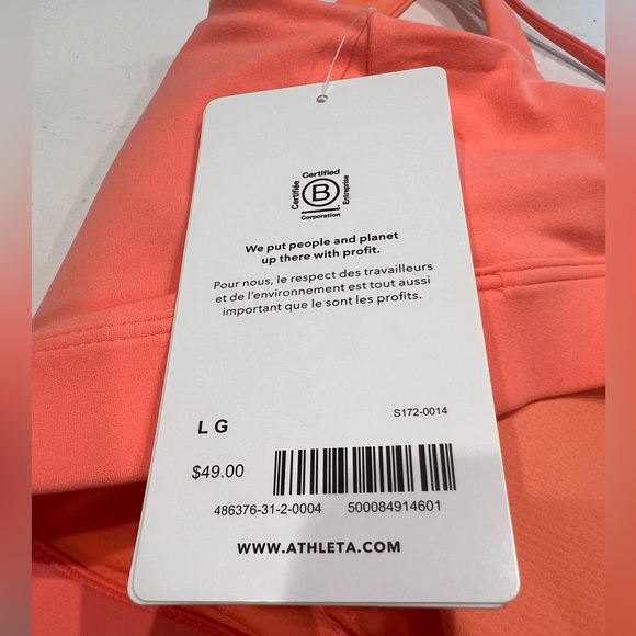 Athleta “Exhale Bra”. Size L, NWT - Picture 4 of 4